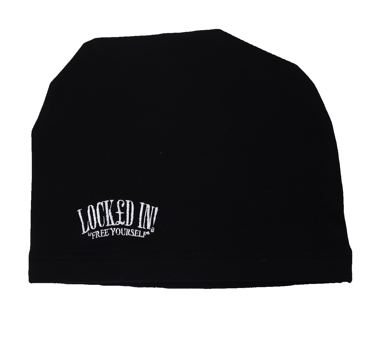 LOCK£D IN! SKULL CAP - BLACK / WHITE