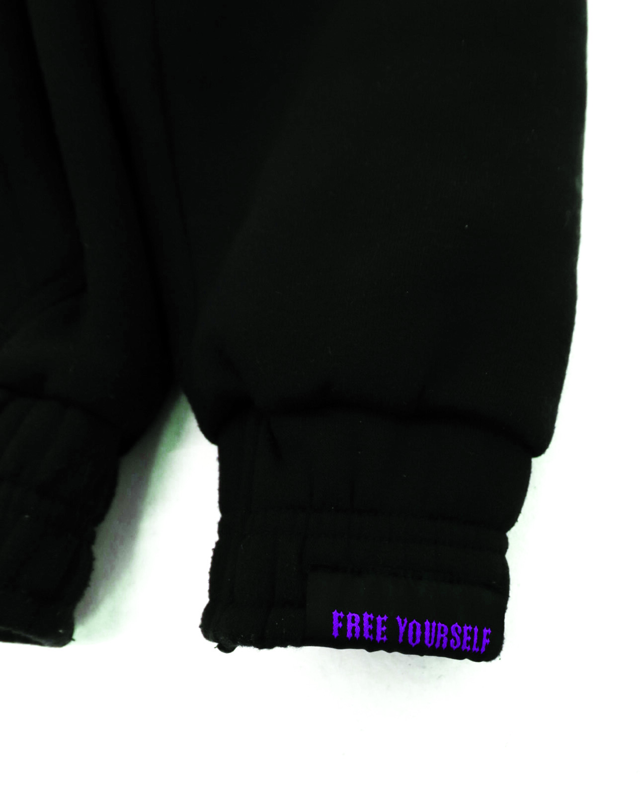 BLACK & PURPLE CHENILLE TRACKSUIT