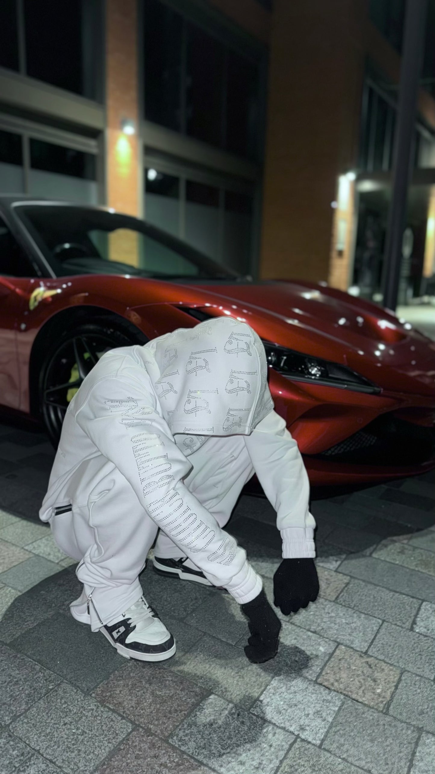 WHITE "VVS DIAMOND" TRACKSUIT