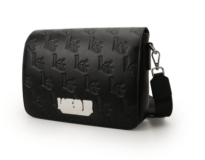 THE L£ LEATHER MESSENGER BAG