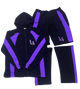 BLACK/PURPLE SHELL 3 PIECE TRACKSUIT