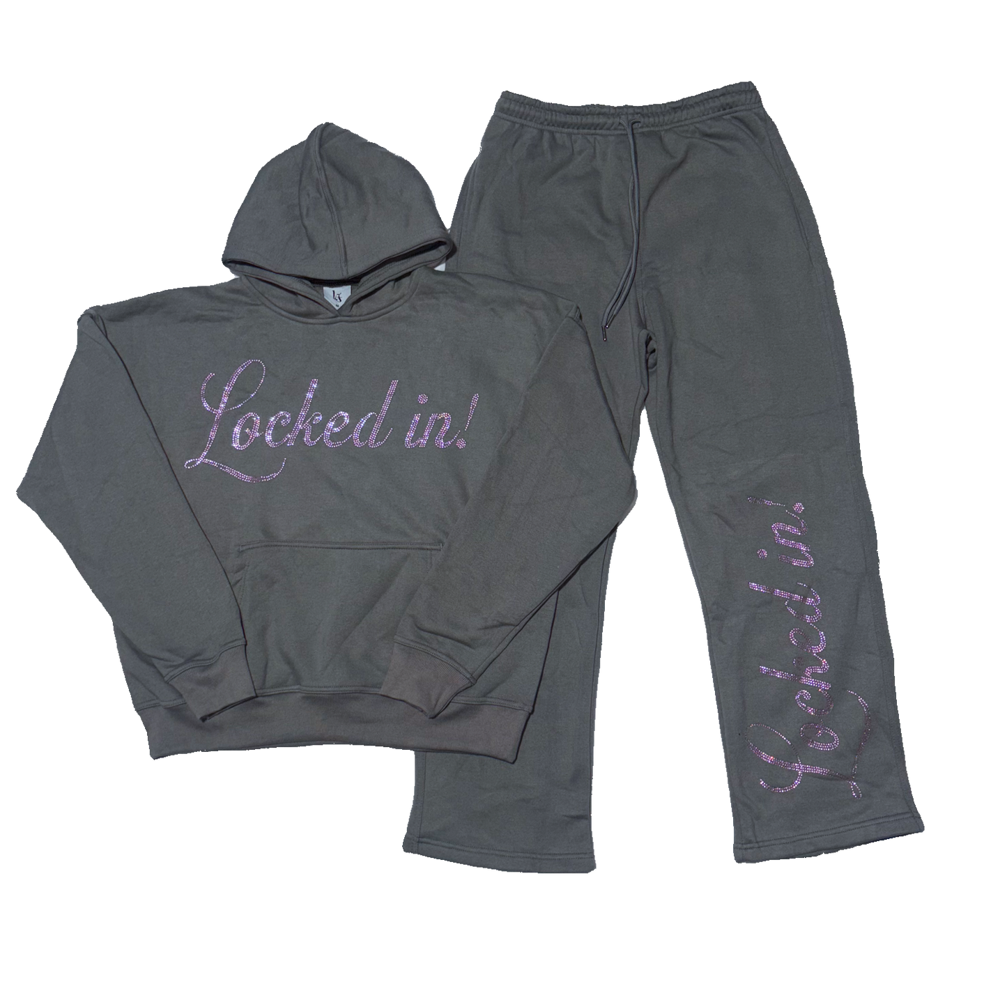 GREY & PINK RELAXED VVS TRACKSUIT