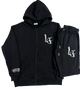 BLACK & WHITE ZIP FULL TRACKSUIT