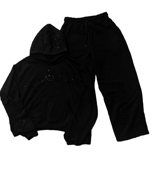 TRIPLE BLACK RELAXED VVS TRACKSUIT
