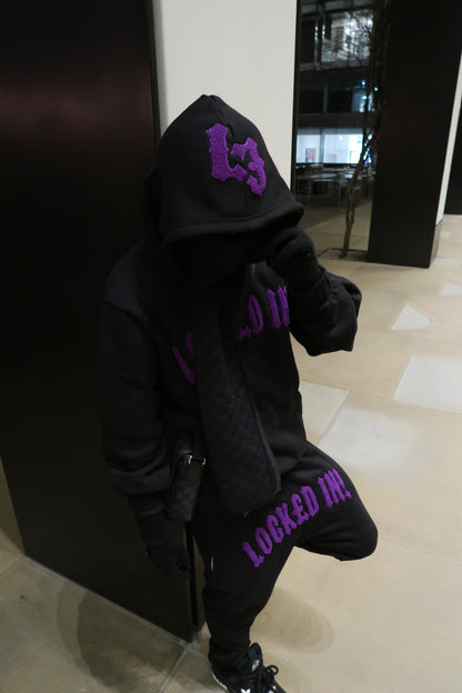 BLACK/PURPLE "CHENILLE ARCH" TRACKSUIT