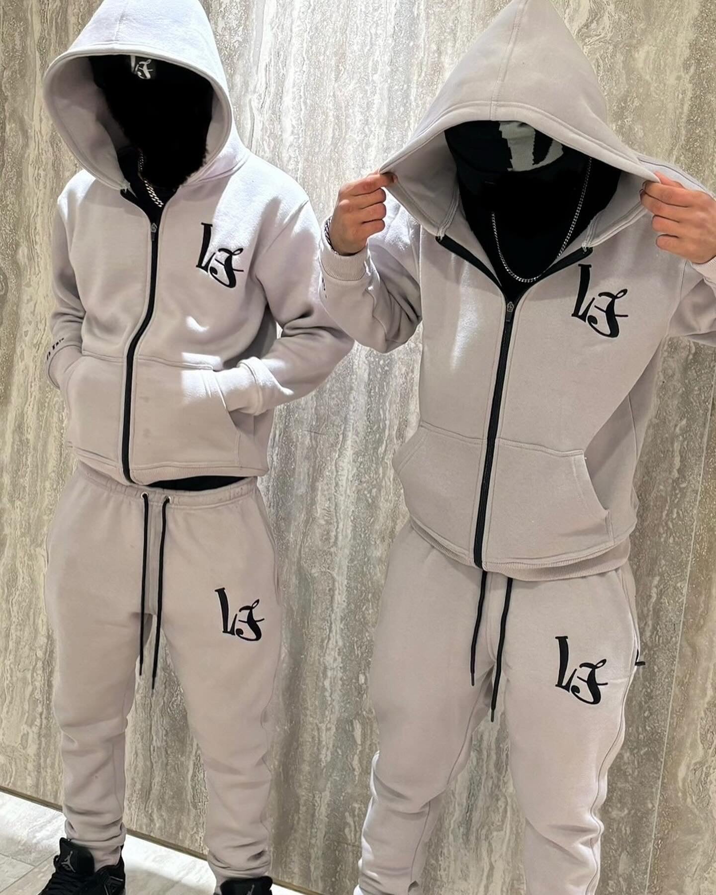 GREY & BLACK ZIP FULL TRACKSUIT