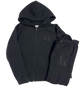 L£! TRIPLE BLACK ZIP TRACKSUIT