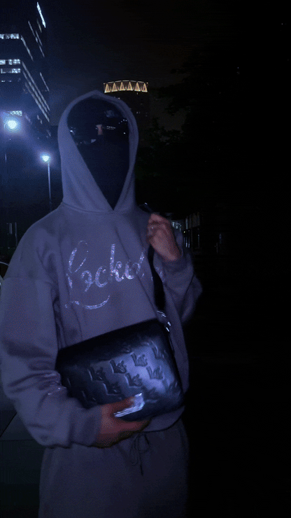 GREY/PINK "VVS DIAMOND" RELAXED TRACKSUIT