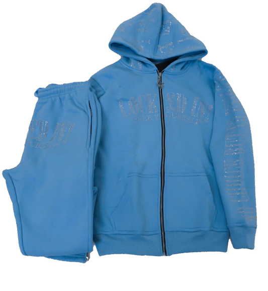BABY BLUE VVS ZIP TRACKSUIT