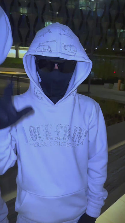 WHITE "VVS DIAMOND" TRACKSUIT