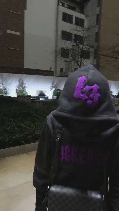 BLACK/PURPLE "CHENILLE ARCH" TRACKSUIT