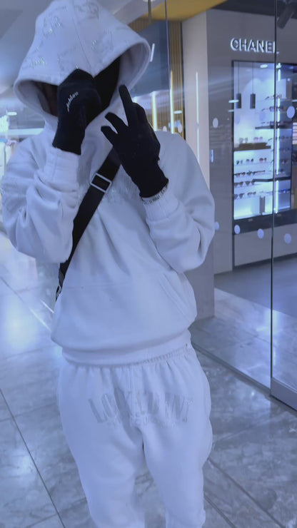 WHITE "VVS DIAMOND" TRACKSUIT