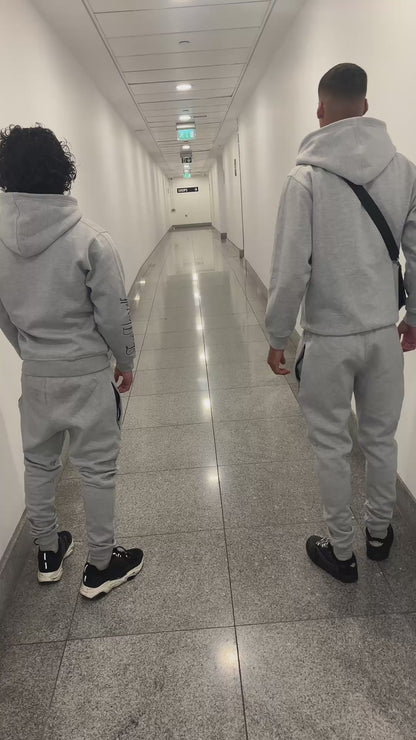 SIGNATURE GREY & BLACK ZIP TRACKSUIT