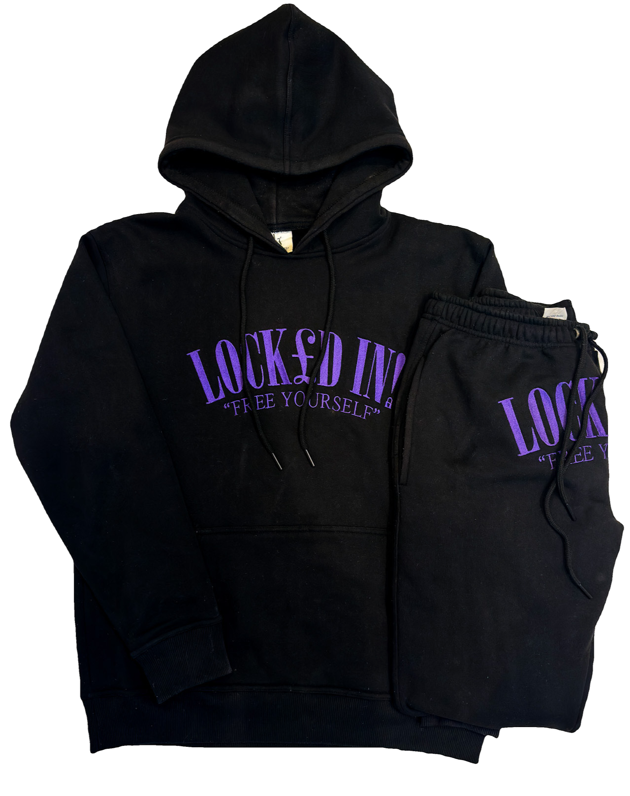 BLACK & PURPLE FULL TRACKSUIT